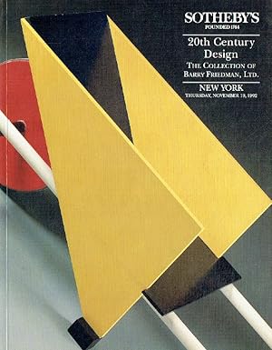 Sothebys November 1992 20th Century Design The Collection of Barry Friedman