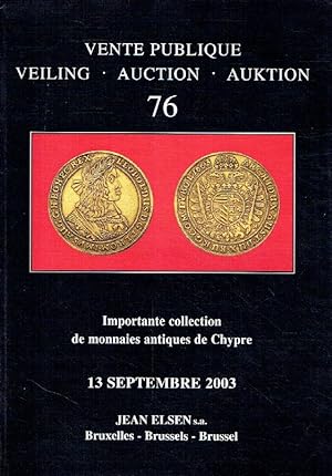 Jean Elsen September 2003 Important Collection of Ancient Coins of Cyprus
