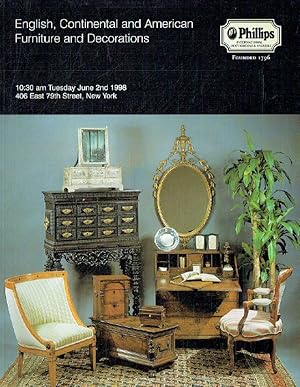 Phillips June 1998 English, Continental & American Furniture and Decorations