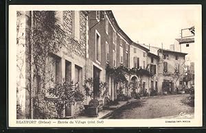 Carte postale Beaufort, Entree du Village