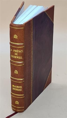 Seller image for La prface de Cromwell: introduction, texte et notes 1897 [Leather Bound] for sale by Gyan Books Pvt. Ltd.