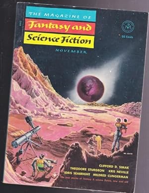 Seller image for The Magazine of Fantasy and Science Fiction November 1953 - The Silken-Swift, The Word, My Lady Smiles, I've Got a Little List, Worship Night, Blood in the Cellar, The Hound of Cullen, Dr. Jacobus Meliflore's Last Patient, Shadow Show, The Altruists +++ for sale by Nessa Books