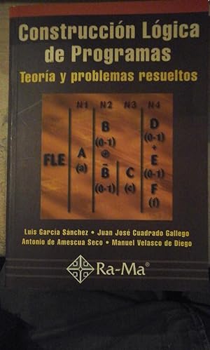 Seller image for CONSTRUCCIN LGICA DE PROGRAMAS. Teora y problemas resueltos (Madrid, 2001) for sale by Multilibro