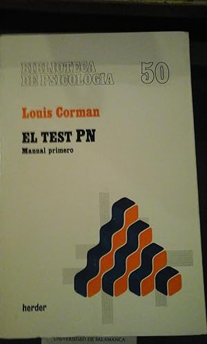 Seller image for EL TEST PN. Manual Primero (Barcelona, 1979) for sale by Multilibro