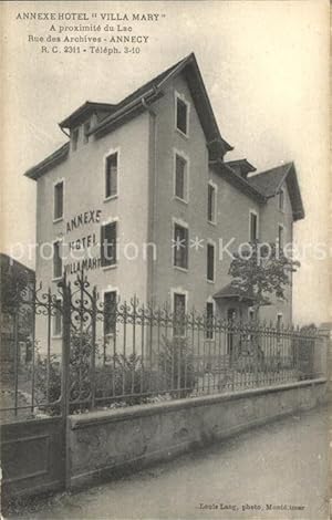 Postkarte Carte Postale Annecy Haute-Savoie Annexe Hotel Villa Mary