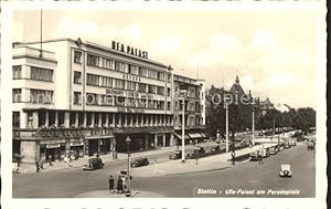 Postkarte Carte Postale Stettin Westpommern Ufa-Palast am Paradeplatz