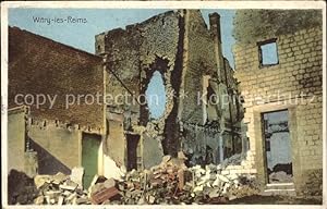 Postkarte Carte Postale Witry-les-Reims Ruines Grande Guerre Trümmer 1. Weltkrieg