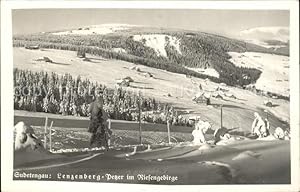 Postkarte Carte Postale Petzer Tschechien Sudetengau Lenzenberg