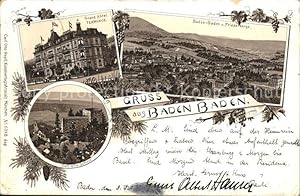 Postkarte Carte Postale Baden-Baden Grand Hotel Terminus Friesenberge