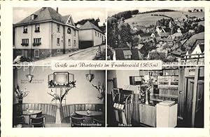Postkarte Carte Postale Wartenfels Gasthof Zum Berghof Schanke Fernsehecke