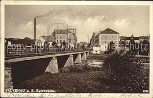 Postkarte Carte Postale Falkenau Eger Sokolov Egerbrücke