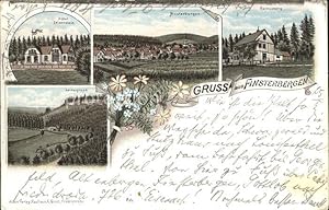 Postkarte Carte Postale Finsterbergen Hotel Felsenstein Leinagrund
