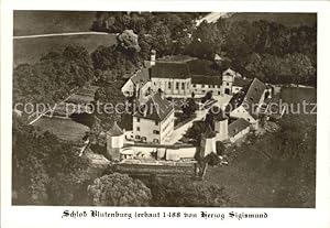 Postkarte Carte Postale Obermenzing Schloss Blutenburg 15. Jhdt. Gotik Fliegeraufnahme