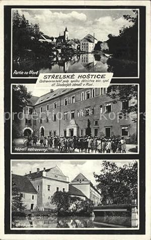 Postkarte Carte Postale Strelske Hostice Strahl Hoschtitz Olava Kurheim