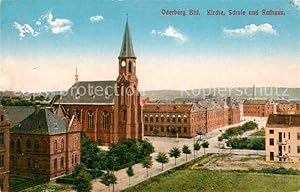 Postkarte Carte Postale Oderberg Tschechien Kirche Bahnhof Rathaus