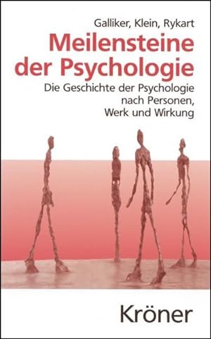 Bild des Verkufers fr Meilensteine der Psychologie : Die Geschichte der Psychologie nach Personen, Werk und Wirkung zum Verkauf von AHA-BUCH GmbH