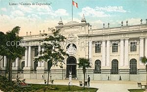 Postkarte Carte Postale Lima Peru Camara de Deputados