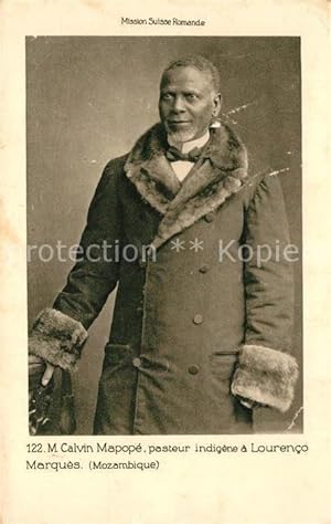 Seller image for Postkarte Carte Postale Mozambique Mission Suisse Romande Portrait Calvin Mapope for sale by Versandhandel Boeger