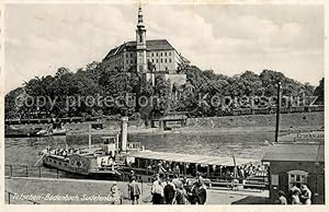Postkarte Carte Postale Tetschen-Bodenbach Böhmen Dampferanlegestelle