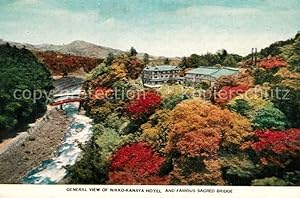 Postkarte Carte Postale Nikko Kanaya Hotel Panorama Famous Sacred Bridge