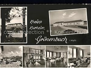 Postkarte Carte Postale Grönenbach Bad Kneipp Kurheim Grönenbach Teilansichten