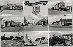 Postkarte Carte Postale Lebenstedt Kaufhaus Hertie Schwimmbad St Johannis Kirche *