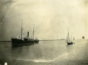 Seller image for France Le Havre Boats Sailboat Old Amateur Photo 1910 for sale by Bits of Our Past Ltd