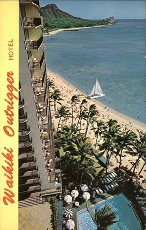 Seller image for Postkarte Carte Postale Honolulu Waikiki Beach Outrigger Hotel for sale by Versandhandel Boeger