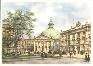 Bild des Verkufers fr Postkarte Carte Postale Knstlerkarte Wolfgang Tritt Berlin St. Hedwigs-Kathedrale zum Verkauf von Versandhandel Boeger
