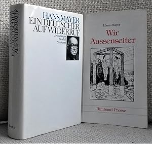 Bild des Verkufers fr Ein Deutscher auf Widerruf. Erinnerungen. Band II [signiert]. Mit einer Beilage: Wir Aussenseiter zum Verkauf von Versand-Antiquariat Dr. Gregor Gumpert