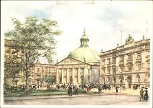 Bild des Verkufers fr Postkarte Carte Postale Knstlerkarte Wolfgang Tritt Berlin St. Hedwigs-Kathedrale zum Verkauf von Versandhandel Boeger