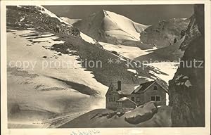 Postkarte Carte Postale Hohtürli Clubhütte mit Weisser Frau Schutzhütte Berner Alpen