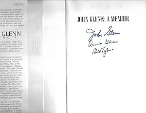 Bild des Verkufers fr JOHN GLENN: A Memoir SIGNED x3 zum Verkauf von ODDS & ENDS BOOKS