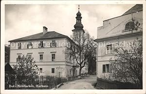 Postkarte Carte Postale Bad Mühllacken Oberoesterreich Kurhaus Kirchturm
