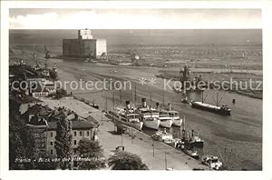 Postkarte Carte Postale Stettin Westpommern Hafenterrasse