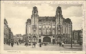 Postkarte Carte Postale Frankfurt Main Albert-Schumann-Theater (Feldpost)