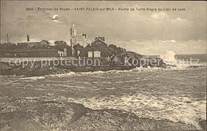 Image du vendeur pour Postkarte Carte Postale Saint-Palais-sur-Mer Pointe de Terre Negre au clair de lune mis en vente par Versandhandel Boeger