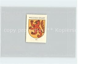 Bild des Verkufers fr Postkarte Carte Postale Willisau Briefmarke Wappen Kaffee Hag zum Verkauf von Versandhandel Boeger