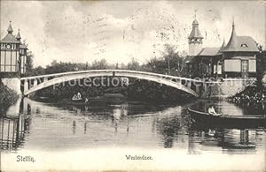 Postkarte Carte Postale Stettin Westpommern Westendsee Brücke