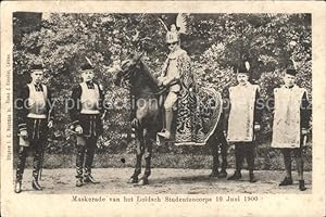 Bild des Verkufers fr Postkarte Carte Postale Leiden Maskerade van het Leidsch Studentencorps 19. Juni 1900 zum Verkauf von Versandhandel Boeger