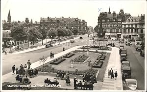 Postkarte Carte Postale Harrogate Harrogate Station Square Gardens