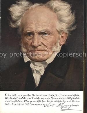 Bild des Verkufers fr Postkarte Carte Postale Persnlichkeiten Arthur Schopenhauer zum Verkauf von Versandhandel Boeger
