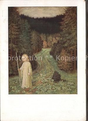 Bild des Verkufers fr Postkarte Carte Postale Schiestl M. Nr. 2330 Christkind im Walde zum Verkauf von Versandhandel Boeger