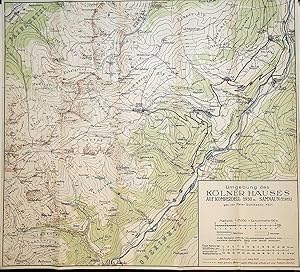 Umgebung des Kölner Hauses auf Komperdell 1950 m. Samnaun (Tirol) Maßstab 1:25000