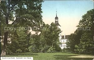 Postkarte Carte Postale Sommerfeld Ostbrandenburg Schloss mit Park