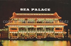 Image du vendeur pour Postkarte Carte Postale Aberdeen Hong Kong Sea Palace Floating Restaurant at night mis en vente par Versandhandel Boeger