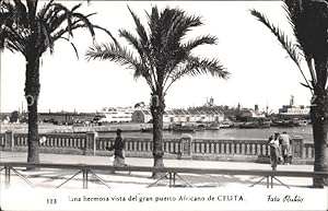 Image du vendeur pour Postkarte Carte Postale Ceuta Una hermosa vista del gran puerto Africano mis en vente par Versandhandel Boeger