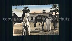 Seller image for Postkarte Carte Postale Scenes et Types Nr. 124 Bou-Saada Chameliers dans l'Oasis Kamele for sale by Versandhandel Boeger