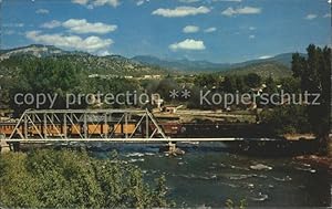 Bild des Verkufers fr Postkarte Carte Postale Durango Colorado Narrow Gauge Passenger Train Animas River zum Verkauf von Versandhandel Boeger