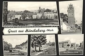 Bild des Verkufers fr Postkarte Carte Postale Mncheberg Berliner Tor Poststrasse zum Verkauf von Versandhandel Boeger